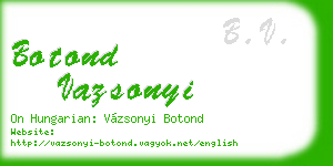 botond vazsonyi business card