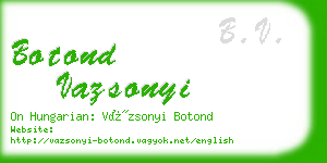 botond vazsonyi business card